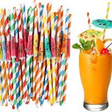 100 Stuks Cocktail Party Decoraties Paraplu Rietjes Cocktail Accessoires Cocktail Rietjes