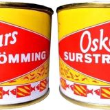 2 x Oskars Surströmming 440 g/300 g vis blik (gefermenteerde haringen)