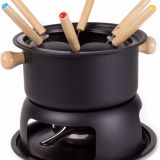 Benson Fondue Set - 18 x 9 cm - 6 Personen – Zwart