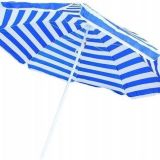 Benson parasol Ø160 cm blauw/wit