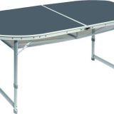 Bo-Camp Campingtafel - Ovaal - Koffermodel - 150x80x70