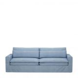 Carlton Sofa 3,5 Seater, washed cotton, ice blue