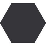 Cifre Cerámica Hexagon Timeless Vloer- en Wandtegel Black Mat