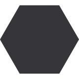 Cifre Cerámica Hexagon Timeless Vloer- en Wandtegel Black Mat