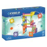 Coblo Blocks Knikkerbaan - Magnetisch speelgoed - 100 onderdelen - Constructie speelgoed 
