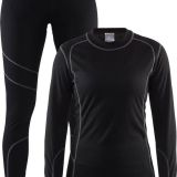 Craft Baselayer Set Thermoset Dames Black/Granite