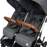 Deryan Luxe Rolo X2 Dubbele Buggy - Duo Buggy - Zwart