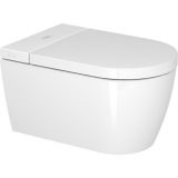 Duravit SensoWash Starck F lite douche wc pack compleet met wandcloset diepspoel spoelrandloos 37.8x 57.5cm met closetzitting met deksel wit