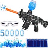 Elektrische gelbal blaster schietspellen voor kinderen, NATTHSWE Gel Blaster, tuinspeelgoed met 50.000 stuks gel blaster munitie