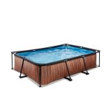 EXIT Wood zwembad - 300 x 200 x 65 cm - met filterpomp