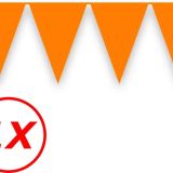 Feest Artikelen Oranje Slingers Vlaggenlijn Oranje Koningsdag EK WK Oranje Versiering Oranje Vlaggetjes 10 Meter