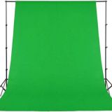 Green Screen 200 x 160 cm - Achtergronddoek - Opvouwbaar - Voor Fotostudio of Video-opname - Niet Gewoven - Exclusief Statief