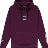 In Gold We Trust Small Logo Hoodie Purple