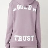In Gold We Trust The Notorious hoodie van biologisch katoen met logo- en backprint