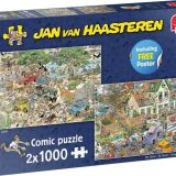 Jan van Haasteren Safari & Storm 2-in-1 puzzel - 2 x 1000 stukjes