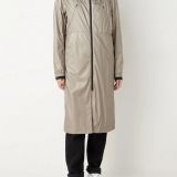 Krakatau QW349 parka met structuur en glanzende finish