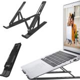 Laptop Standaard - Laptop Houder - Verstelbaar - Ergonomisch Laptoptafel - Universeel - Zwart – Rheme