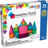 Magna-Tiles Clear Colors 32 Piece Set