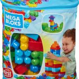 Mega Bloks First Builders 60 Maxi Blokken Met Tas Blauw – Contructiespeelgoed 