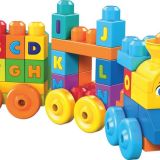 Mega Bloks First Builders ABC Leren Speelgoedtrein - 50 bouwstenen 