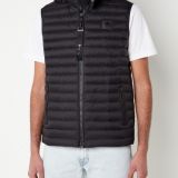 Moose Knuckles Riggin gewatteerde bodywarmer met dons vulling en afneembare capuchon