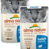 Natvoer voor Gesteriliseerde Katten- Almo Nature - Holistic Sterilized - Zakjes 30 x 70g - Kabeljauw - 30 x 70 gram