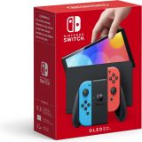 Nintendo Switch OLED Blauw Rood onderweg pakket met game