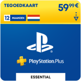 Playstation Plus tegoed 12 maanden