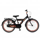 Popal Kinderfiets FunJet Mat Zwart Oranje