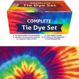 QBIX Tie Dye Kit - Set van 15 kleuren - Complete textielverf tie dye kit met elastiek en knijpflesjes