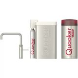 Quooker Fusion Square RVS met COMBI+ boiler en CUBE reservoir 5-in-1 kokend water kraan