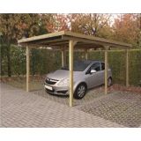 Solid carport P711 + dakbedekking 15m² 304x500x225cm