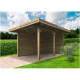 Solid carport S7755 20m²