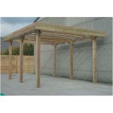 Solid carport S7764 30m²