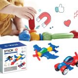 Stick-O City Voertuigenset - magnetisch speelgoed - 20 modellen - magneten speelgoed