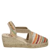 Trento Espadrilles Sleehak Textiel Multi/Goud