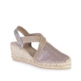 Triton Espadrilles Sleehak Textiel Platinum