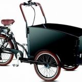 Troy E-bike Special Bakfiets - Fiets (elektrisch) - Unisex - Zwart/Bruin