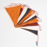 Vlaggenlijn Hollands Glorie - 300 cm - stof - duurzaam - handgemaakt - oranje rood wit blauw