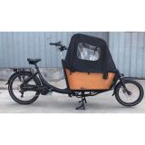 Vogue Elektrische bakfiets Superior 2 mat zwart/bruin 468 watt