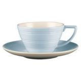 Wedgwood Jasper Conran Casual Theekop 0.17 ltr en schotel Blauw