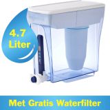 ZeroWater - 4,7 liter Water filter kan - met Gratis Waterfilter & TDS meter – Kraantje